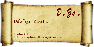 Dégi Zsolt névjegykártya